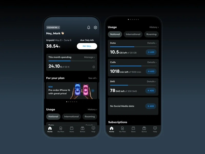 Mobily — Mobile app for Saudi mobile operator
