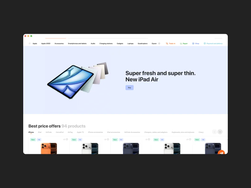 Mr Fix — E-commerce for Apple products and tech accessories