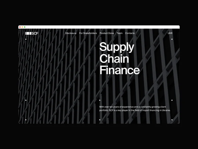 SCF — Web platform for SME import deal financing