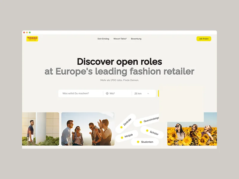 Takko — Career page for one of the biggest retailers